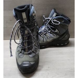 SALOMON X Ultra Mid 2 Men's Black Hiking Trail Boots Size 9 US WIDE
